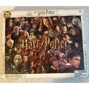 HARRY POTTER Movie Characters Collage 1000 Piece Jigsaw Puzzle Complete